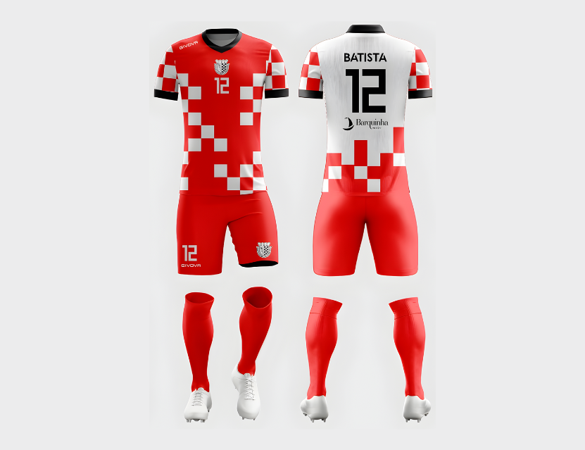 Kit Equipamento GR Jogo Vermelho UDA 2025/2026